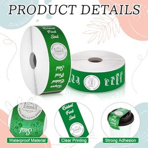 Etiquetas de Seguridad a Prueba de Manipulación para Entrega de Alimentos, Sellos Rojos para Cajas de Pizza, Envases de Bebidas, Cinta de Seguridad para Empaques de Alimentos - Product Image 6