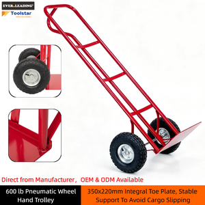 Carrello <span class=keywords><strong>a</strong></span> <span class=keywords><strong>Mano</strong></span> Verniciato <span class=keywords><strong>a</strong></span> Polvere con Capacità di 600 lb e <span class=keywords><strong>Ruote</strong></span> Pneumatiche 10 X 3.50-4 <span class=keywords><strong>per</strong></span> Trasporto in Magazzino - Product Image 1