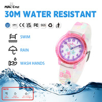 Kinderuhr Maßgefertigte Kinder-Sportuhr mit Quarzwerk und Rundem PVC-Armband Schnallenverschluss Neue Cartoon-Uhr Box Japanische Marke PC-Gehäuse