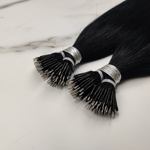 Ready to Ship 10A Grade I/U/V/Flat Tip Hair Extensions Cuticle Aligned 100% Human Hair Keratin Tip Hair Extensions - Product Image 2