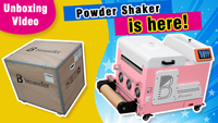 USA Nouveau Sécheur et Agitateur de Poudre Automatique 13 Pouces Rose pour Impression DTF, Impression de Rouleaux de Film de Transfert DTF