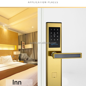 ระบบซอฟต์แวร์จัดการล็อคประตูโรงแรมแบบสแตนเลส ไม้ และโลหะ พร้อมระบบคลาวด์ WiFi คีย์การ์ดสีเงินและสีทอง ระบบล็อค RFID - Product Image 3