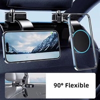 Support de téléphone magnétique multifonctionnel pour appuie-tête de siège de voiture avec crochets de suspension, accessoires pour voiture pour siège arrière
