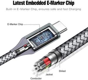 Cable <span class=keywords><strong>de</strong></span> datos para teléfono móvil, Cable <span class=keywords><strong>de</strong></span> carga rápida tipo C <span class=keywords><strong>de</strong></span> 100W, Usb C a C, 1M, 2M, <span class=keywords><strong>precio</strong></span> al por mayor <span class=keywords><strong>de</strong></span> fábrica - Product Image 6