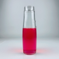 1000ml Grand Rond Vide Transparent Clair Eau Jus Boisson Vis Bouche Bouteilles En Verre