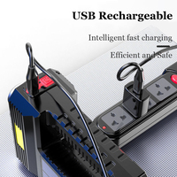 Lampe latérale intelligente Helius COB 8 cœurs, lampe torche solaire étanche, lampe torche haute puissance, lampe torche LED rechargeable, grandes lampes torche