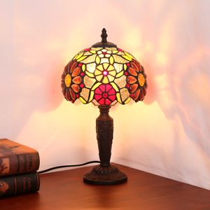 8'' Dia20CM H36CM Stained Glass Bar Restaurant Bedroom Bedside Small <strong>Table</strong> Lamp European American <strong>Dressing</strong> <strong>Table</strong> <strong>Lighting</strong> - Product Image 5