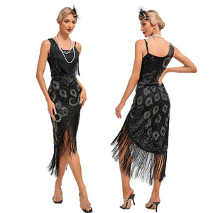 Nouvelle robe de soirée Downton Abbey pour demoiselle d'honneur, invitée de mariage, soirée de gala, style années <span class=keywords><strong>1920</strong></span>, Great Gatsby - Product Image 2