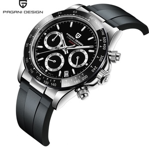 นาฬิกา Pagani Design รุ่น 1664 สายยาง OEM ควอตซ์ โครโนกราฟ ระบบจักรกลญี่ปุ่น กันน้ำ 5ATM ตัวเรือนสแตนเลส - Product Image 5