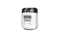 Mini rasoir électrique portable rotatif double anneau style Mecha, rechargeable USB, étanche IPX7, idéal pour l'hôtel