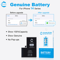 STAROZON Fabricant direct d'usine Batterie authentique pour iPhone 14 Plus Pro Max Sans message d'avertissement Batterie de téléphone haute capacité