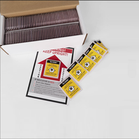 Indicateur d'inclinaison à angle unique pour la logistique, étiquettes d'expédition résistantes aux rayures en PET, autocollants personnalisés
