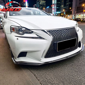 Compatible con Lexus IS F Sport Sedan 2014-2016, Labio de Parachoques Delantero Estilo IKON 2, Impresión de Fibra de Carbono - Product Image 2