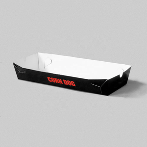 Atacado Hot Dog Bandeja De Papel Logotipo Personalizado Água E Óleo Prova De Cachorro De Milho Caixa De Embalagem - Product Image 2
