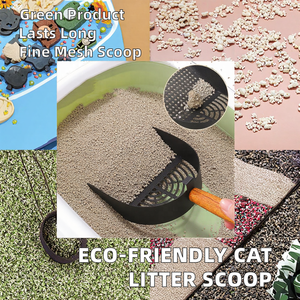 USMILEPET-<span class=keywords><strong>Pala</strong></span> de arena <span class=keywords><strong>para</strong></span> gatos, <span class=keywords><strong>pala</strong></span> ecológica de madera y acero inoxidable, directa de fábrica, <span class=keywords><strong>para</strong></span> eliminación de desechos de mascotas y limpieza de excrementos - Product Image 2