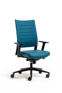 Fauteuil moderne VAGHI IXSIL, design moderne, siège pivotant réglable, hauteur du siège réglable, accoudoirs en polyamide, tissu, dossier moyen, soutien lombaire - Product Image 3