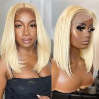 Perruque Lace Front Honey Jet Black 100% Cheveux Humains 14-16 Pouces Pré-Pluckée avec Baby Hair Prête à l'Expédition Canada