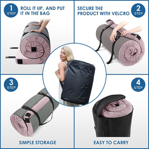 Surewalhome Traagschuim Matras Voor Reis Draagbaar Slaapkussen Camping Matras Logeerbed Voor Logeerpartij - Product Image 5