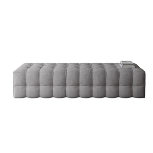 Panca in Velluto Stile Italiano Europeo di Lusso Leggero per <span class=keywords><strong>Camera</strong></span> da Letto, Divano, Salotto, Pouf, <span class=keywords><strong>Sgabello</strong></span> per Negozio di Abbigliamento - Product Image 5