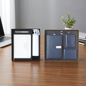 Coffret Cadeau d'Affaires en Cuir PU Gaufré Très Demandé – Stylo Personnalisé, Porte-clés, Porte-cartes – Cadeau Promotionnel Liviya pour Noël et Remise de Diplôme - Product Image 3