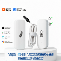 Thermomètre Hygromètre WALE Tuya WiFi, capteur intelligent de température et d'humidité, commande vocale, charge par batterie, pour usage domestique
