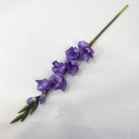 Fleur de gladiolus en soie artificielle à longue tige pour la décoration florale d'événements