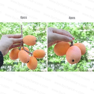 Arrangement floral artificiel Fournitures Accent décoratif de fruits de Loquat artificiel pour les maisons et les bureaux modernes - Product Image 6