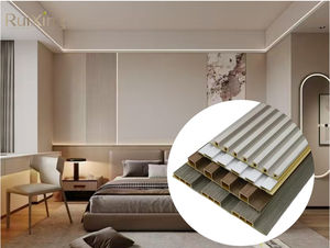 ホテル、キッチン、学校の内装装飾用、ホットセール、エコフレンドリー、オーク材、防水、WPC、防音、吸音壁パネル - Product Image 2