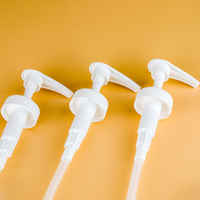 Pompe à lotion gauche-droite de qualité supérieure du fabricant, pompe distributrice 38/400, vente en gros, pompe entièrement en plastique blanche pour flacon