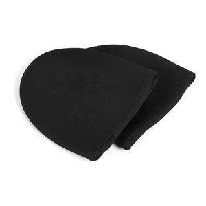 Cubrezapatillas de ciclismo sin clip, negros, cortavientos, de media longitud, un par, con patrón sólido - Product Image 1
