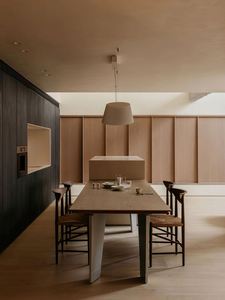 Meubles de cuisine en bois, armoires encastrées, armoires modulaires, îlot de cuisine avec tables, meilleure salle à manger, unité murale de cuisine personnalisée - Product Image 4