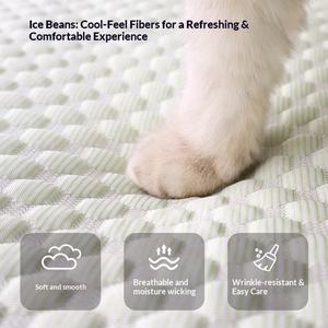 Tapis rafraîchissant d'été pour animaux de compagnie, coussin lavable en soie glacée pour chiens et chats - Product Image 4