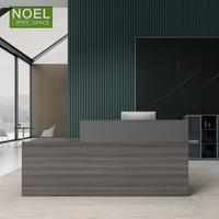Bureaux de réception modernes en bois sur mesure, design blanc