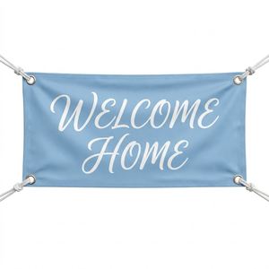 Pancarta Impresa Personalizada Lista para Colgar con Cuerdas y Ojales Metálicos para una Fácil Instalación - Product Image 1