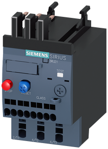 Relais de surcharge Siemens Sirius 3RU21, relais de protection moteur, contrôle industriel - Product Image 1