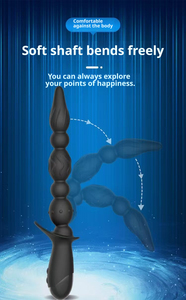 5 boules vibrantes pour le sexe anal, plug anal pour débutants, masseur de prostate, vibrateur anal avec 10 vibrations, jouet sexuel anal - Product Image 3