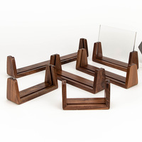 Base en bois en forme de U créative avec lumière LED, cadre en bois, décoration de bureau, cadeau créatif, base en bois avec lumière LED et acrylique
