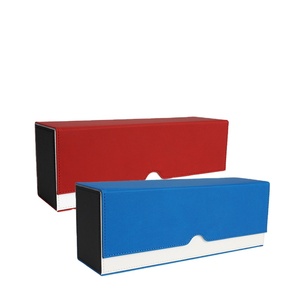 Boîte de rangement grande capacité en cuir PU color-block pour plus de 600 cartes Yu-Gi-Oh, Magic, Pokémon, Three Kingdoms, <span class=keywords><strong>Kill</strong></span> Trading - Product Image 2