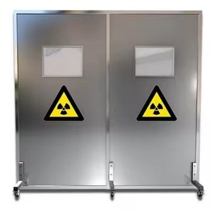 Barrière de protection mobile pour radiologie diagnostique avec fenêtre de visualisation et écran de protection pour l'isolation des rayons diffusés - Product Image 6