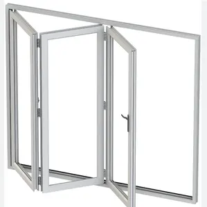 铝制AS2047生物折叠门，带多立克把手锁保险杠块，用于入口门
