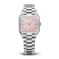 Montre analogique pour femme élégante et professionnelle, cadran rectangulaire vert, résistante à l'eau, en acier inoxydable doré, vintage, marque personnalisée