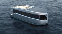 Maison flottante de luxe Yacht Maison de bateau de pêche en aluminium Chalet flottant