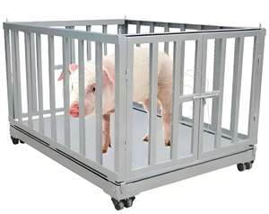 LCD/LED 디스플레이 3000kg 용량 OEM 사용자 정의 양 말 소 및 돼지 계량 기계에 대한 가축 규모 - Product Image 4