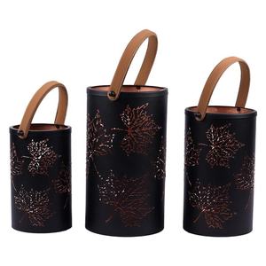 Fabricante confiable de la linterna de hierro decorativa de alta calidad del último diseño con la manija en precio al por mayor - Product Image 1