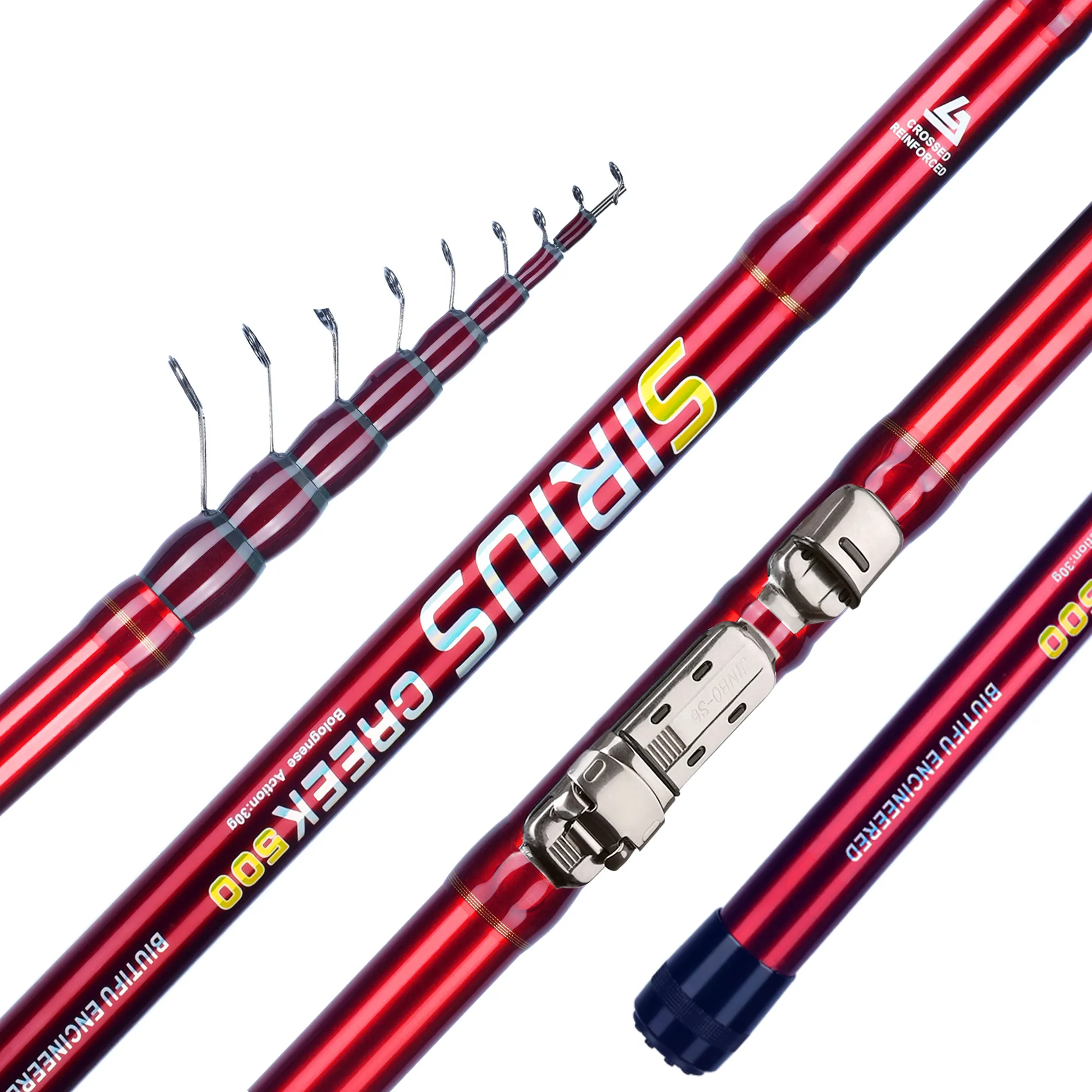 Telescopic Fishing Rod 4/4.5/5/5.5/6/6.5m T800 Carbon Travel UltraLight Spinning Float Outdoor 30g Trout Bolognese Pole