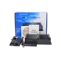 Mini PC robuste sans ventilateur i7 4500U avec Win7 Win10 Ordinateur de bureau industriel Prise en charge RS232 RS485 WiFi BT Ordinateur embarqué