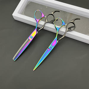 Ciseaux de coiffure personnalisables 6 pouces, ciseaux à effiler en acier inoxydable 440C, pour droitiers, usage professionnel - Product Image 4