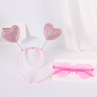 Serre-têtes en forme de cœur et lunettes de soleil en forme de cœur pour la Saint-Valentin, Halloween, les mariages, les anniversaires, les fêtes, accessoires de costume