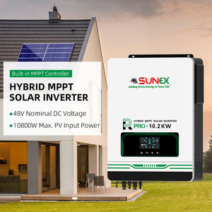 Sunex 10.2kw 10KV 10KW 10 kVA ไฮบริดแบตเตอรี่48V พอร์ตอินพุต PV คู่ MPPT SUX-PRO พลังงานแสงอาทิตย์10.2KW เทคโนโลยีไฮบริดเหมาะสำหรับ - Product Image 1