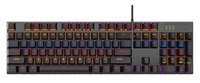 Clavier de jeu mécanique filaire Keywin K101, 104 touches, stock d'usine, clavier de jeu mécanique filaire LED pleine taille OEM